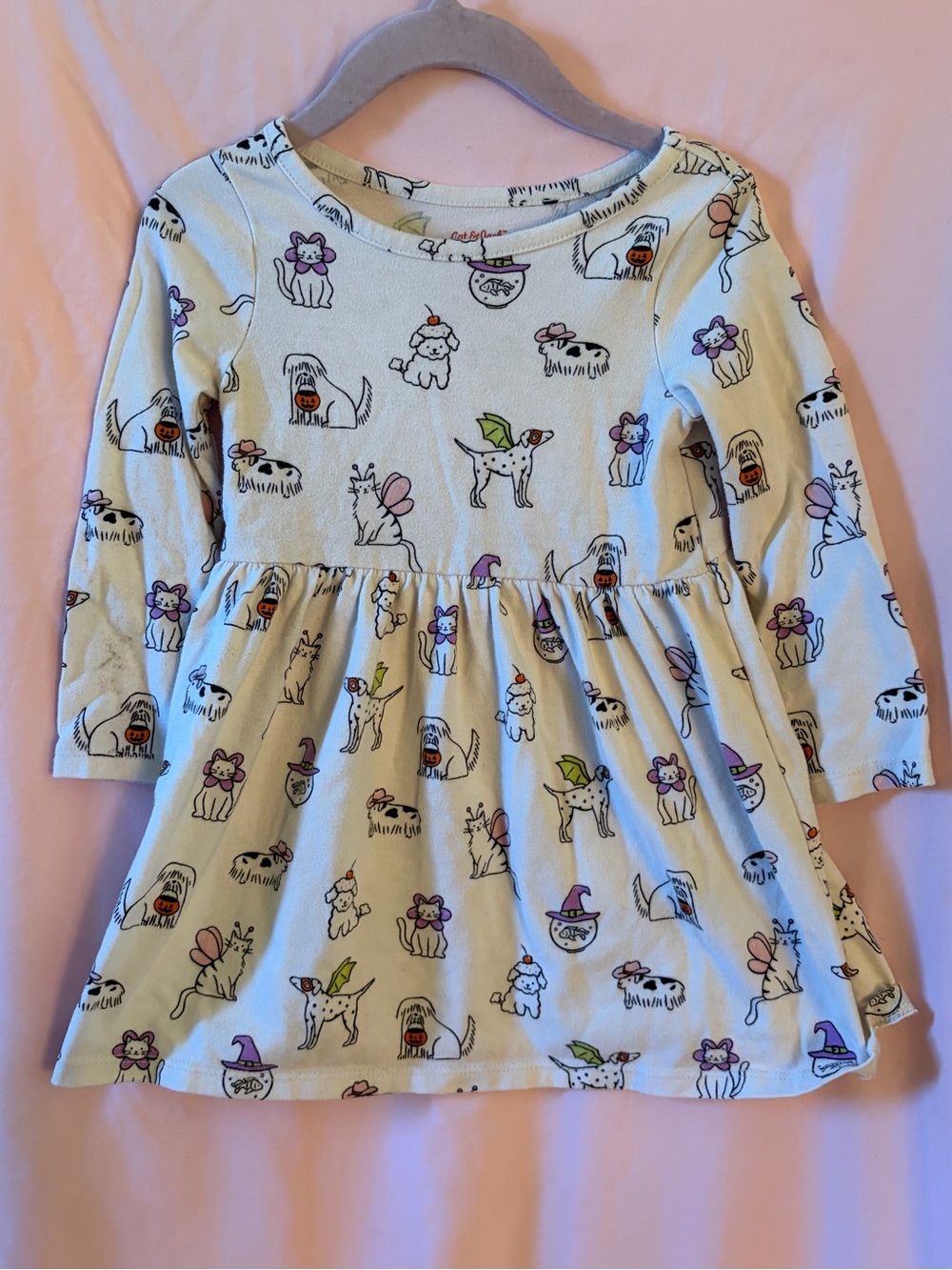 Cat & Jack Long sleeve festive dress size 2T